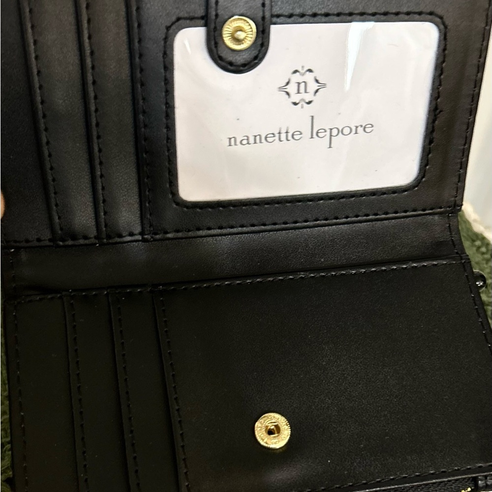Nanette Lepore Black Textured Wallet - Picture 9 of 12
